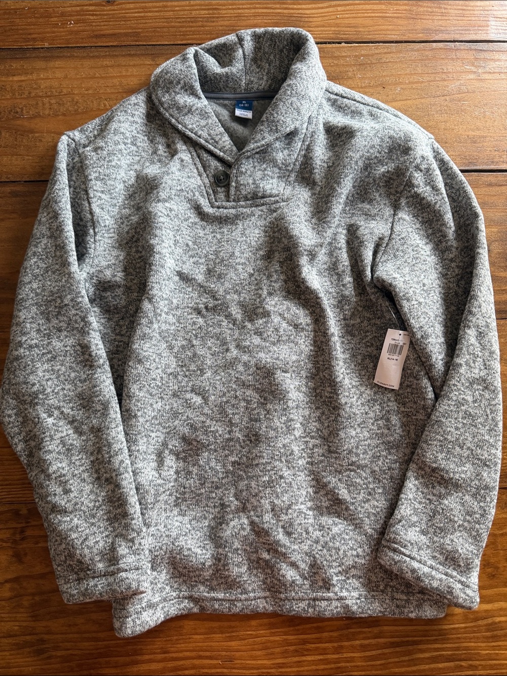 Old Navy Boys Gray Heather Turtleneck Pullover Sweater